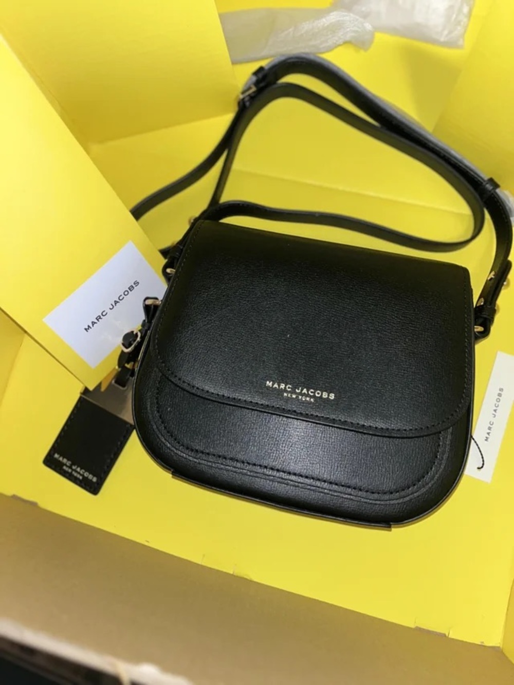 MARC JACOBS Leather Crossbody/Clutch Bag [can be worn dressed up or casual]